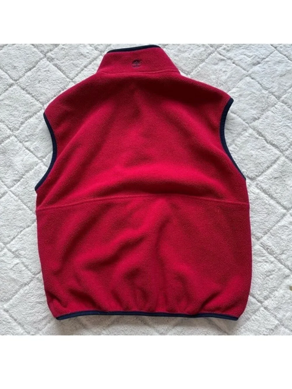 Timberland | Red and Navy Fleece Bodywarmer Vest | Size Medium